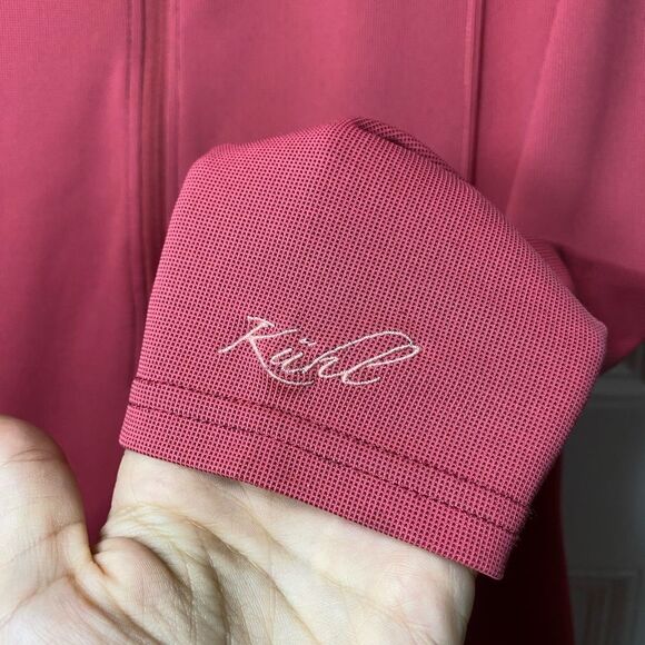 KUHL Full Zip Lightweight Hooded Sweatshirt Outdoor Athleisure Pink Sz Medium - Picture 9 of 16